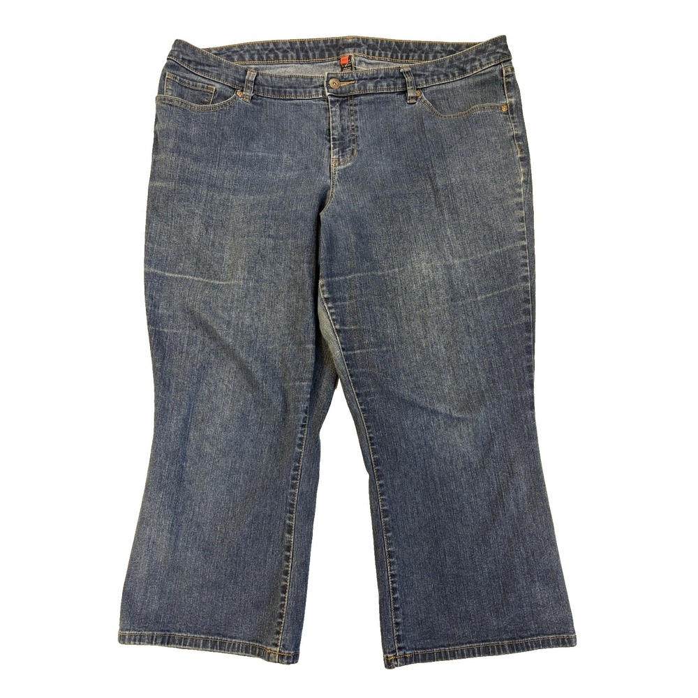 Apt 9 Women's 18W Cropped Denim Capris Essential Everyday Staple Capsule